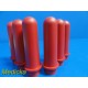 Drucker Diagnostics Red Tube Holders, 100 mm, P/N 7713031 ~ Lot of Six ~ 18572