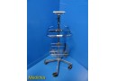 GE Critikon Dinamap Ref 107476 Pro 1000 Series 5 Wheel Stand W/ Basket ~ 18463