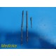 2 x Stryker Howmedica 6090-5-305 Flexible Drive Shaft w/ 3 Drill Bits ~ 19515