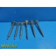 6X Stryker Howmedica 1107-0771 & 1107-0406 Small+Standard Calcar Planer ~ 19504