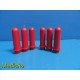 6X Drucker Diagnostics 7713031 100mm Red Tube Holders for Centrifuge ~ 19554