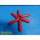 6X Drucker Diagnostics 7713031 100mm Red Tube Holders for Centrifuge ~ 19554