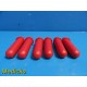 6X Drucker Diagnostics 7713031 100mm Red Tube Holders for Centrifuge ~ 19554