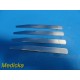 Lot of 4 Zimmer Surgical 132-01 Orthopaedic Plaster Knife Blades ~ 19549