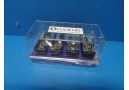 4 x LUMENIS LASER LIGHT GUIDE SET/ FILTERS 615 nM HOUSING W/ PRISM (8317)