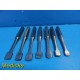 7 x Zimmer Surgical 2910-08 / 2910-06 Assorted Blunt Periosteal Elevators ~19612