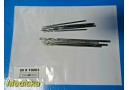 8X Stryker Howmedica Osteonics Assorted (3.2 3.5 4.5 5.5mm) Drill Bits ~ 19263