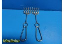 Lot of 2 Zimmer 3085 Surgical 10" Blunt 4 Prong Ollier Rake Retractors ~ 19932