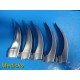 Lot of 5 Propper Fiber Optic MacIntosh MAC 3 Laryngoscope Blades *TESTED*~ 20014
