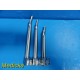 Lot of 3 Propper Miller Fiber Optic Laryngoscope Blades (Size 2-4) ~ 20015