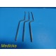 3x V Mueller NA5770 RETRACTOR, NERVE D'ERRICO BAYONET SHANK CRVD BLADE 9"~20027