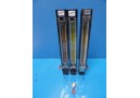 3 x Cole-Parmer P/N N112-02, 112-10-N, N044-40 Correlated Flowmeter Gauges 7485