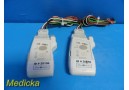 2012 Philips M2601B SpO2 & ECG Tele Transmitter Modules W/ Leads ~Lot of 2~20156