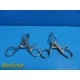 2X Storz Surgical X-298+Straight Prong Self Retaining Weitlaner Retractors~20175