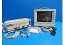 HP Viridia 24C Multiparameter Patient Care Monitor W/ Modules & Few Leads ~14556