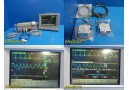 Agilent V24C/M1204A Multiparameter Monitor W/ Modules & Patient Leads ~ 20219