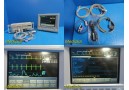 Agilent M1204A / V24C Multiparameter Monitor W/ Modules & Patient Leads ~ 20235