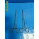 Lot of 2 Jarit 305-337 Serrated Curved Thoracic Mosquito Forceps (9-1/8")~ 20312