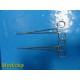 Lot of 2 Jarit 305-337 Serrated Curved Thoracic Mosquito Forceps (9-1/8")~ 20312