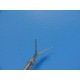 Cabot Medical Grasping Forceps, Curved, long, serrated jaws W/ wide spread~11379