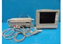  HP OmniCare 24 Anesthesia Patient Care Monitor W/ Rack Modules & Leads~14026
