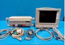 HP Viridia 24C (NBP SpO2 EKG T CO & Print) Monitor W/ Rack Modules & Leads~14024