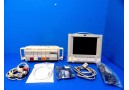 HP Viridia 24C (NBP SpO2 EKG CO2 CO Print) Monitor W/ Rack Modules & Leads~14021