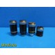 Lot of 4 Wesco Assorted Laboratory Binocular Microscope Objectives ~ 22319