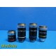 Lot of 4 Wesco Assorted Laboratory Binocular Microscope Objectives ~ 22319