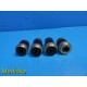 Lot of 4 Wesco Assorted Laboratory Binocular Microscope Objectives ~ 22319