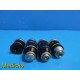Lot of 4 Wesco Assorted Laboratory Binocular Microscope Objectives ~ 22319