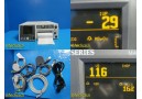 GE Corometrics 120 Series(0129) Fetal Monitor W/ IUP,FECG Cable+Transducer~22298