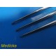 Codman & TRE Surgical Assorted Bone Curettes, Angled, Brun, Size 0 & 2/0 ~ 22381