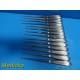 14X V. Mueller Jarit Codman Assorted Bone Curette, Brun , Angled, Oval Cup~22365
