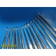 14X V. Mueller Jarit Codman Assorted Bone Curette, Brun , Angled, Oval Cup~22365