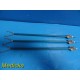 3X Assorted Laparoscopic Grasping Forceps Inserts (For Parts) ~ 22787B