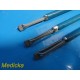 3X Assorted Laparoscopic Grasping Forceps Inserts (For Parts) ~ 22787B