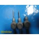 3X Assorted Laparoscopic Grasping Forceps Inserts (For Parts) ~ 22787B