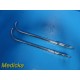 Lot of 2 American Standard Assorted Uterine Dilators, Curved 32 Fr, 34Fr ~ 23446