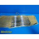 8X Symmetry Surgical SSI Pratt Uterine Dilators Set (43-17 Fr) W/ Pouch ~ 23447