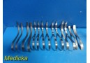 14 x V. Mueller LA 8415 Hasson "S" & NL1350 / 1352 Cherry Brain Retractors~23474