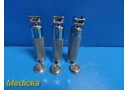 Lot of 3 Sun-Med Standard Laryngoscope Handle ~ 24466