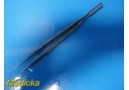 Scanlan 4004-95 Dennis Micro Forcep 7" Straight Diamond Dust Platform Tips~23190