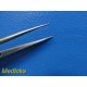 Scanlan 4004-95 Dennis Micro Forcep 7" Straight Diamond Dust Platform Tips~23190