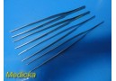 Lot of 4 Pilling 35-1804 DeBakey Cardio Vascular Tissue Forceps, 9" ~ 23192