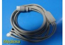 HP Philips M1733A One Piece ECG/EKG Cable  03 Leads, SNAP, AHA ~ 23531