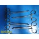 10X Sklar Tomac Ochsner Kocker Style Artery Forceps,6.5",Curved, 1X2 teeth~23536