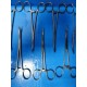 11X Haslam USA Ochsner Forceps, Curved Full Serrations 1X2 Teeth, 6.5" ~ 23539