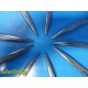 9 x Master Burrows Ochsner Forceps, Curved Fully Serrated 6.25" 1X2 Teeth~23540