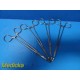 4X Insurg Ochsner Forceps 7.25", Fully Serrated, 1X2 Teeth, Curved ~ 23542